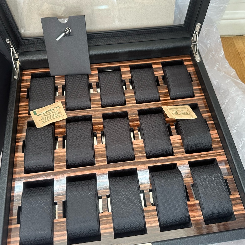 WOLF Roadster 15 Piece Watch Box with Drawer